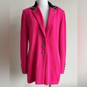 St John Catalina 3 button Military flare sweater Blazer jacket -vintage vibe- 6